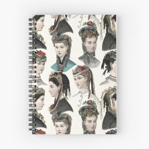 Item preview, Elegant Victorian Women in Vintage Fashion Hats designed and sold by AntiqueImages.