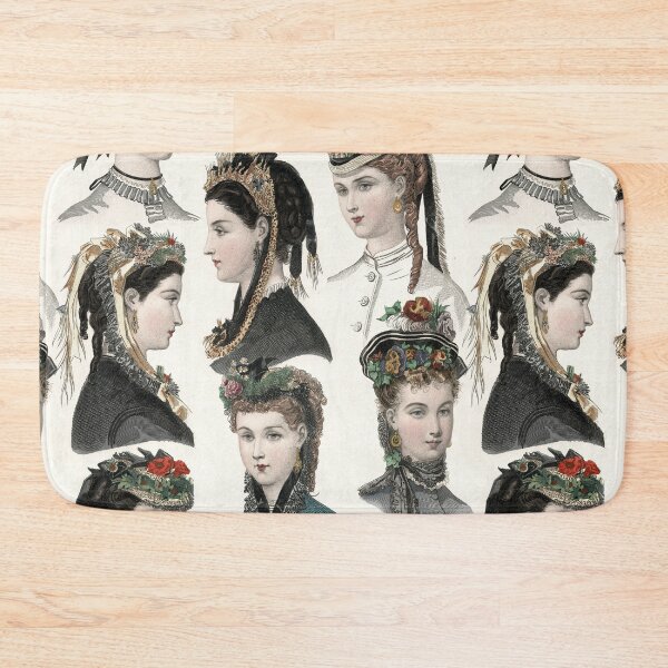 Item preview, Elegant Victorian Women in Vintage Fashion Hats designed and sold by AntiqueImages.