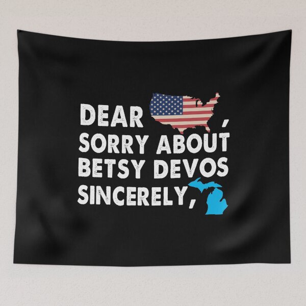 Item preview, Dear America SOrry About Betsy Devos Retro designed and sold by Kaliarizone.