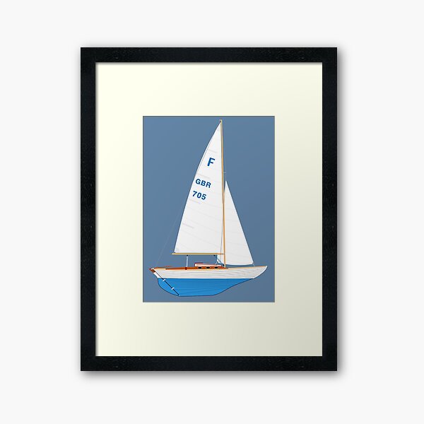 Item preview, Folkboat 705 Yacht designed and sold by RedBubbleBath.