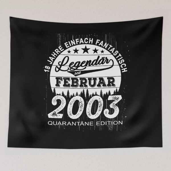 Item preview, 18th Birthday 18 Years Born In 2003 February designed and sold by Renergie.