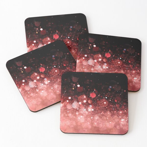 Item preview, Abstract red shiny lights on black background II designed and sold by fowons.