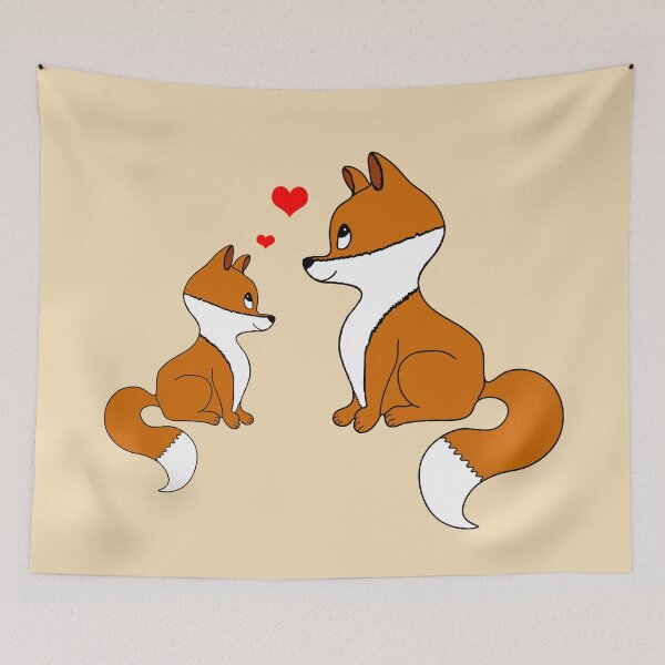 Item preview, Cute foxes  designed and sold by MarionsArt.