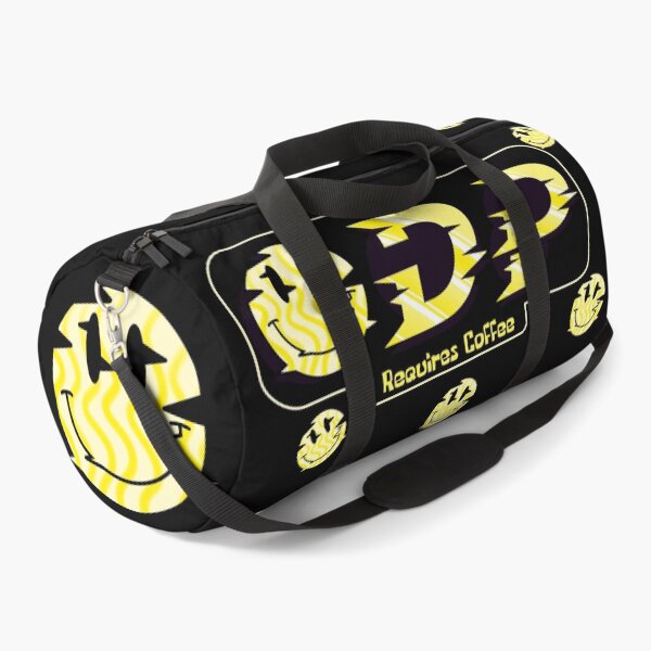 ODP Requires Coffee Distorted Smiley Duffle Bag