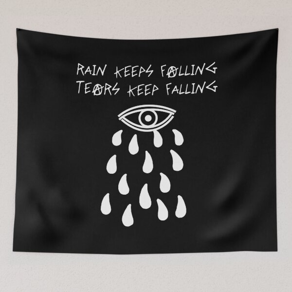 Item preview, Rain Keeps Falling (White) designed and sold by Graograman.