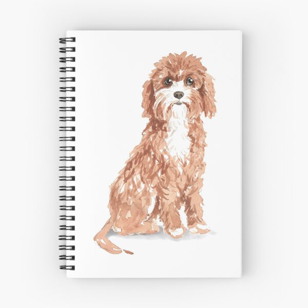Aperçu de l'œuvre Cavapoo mignon | Art de chien aquarelle créée et vendue par ADogAffair.