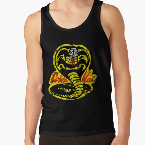 Cobra Kai Distressed Vintage Logo 80s Tank Top