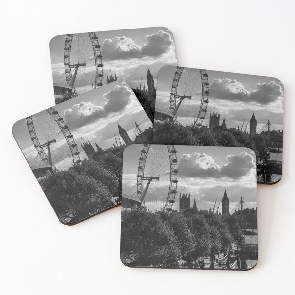 Item preview, London in Black & White 3 - The London Eye, South Bank and Parliament designed and sold by donandhiscamera.