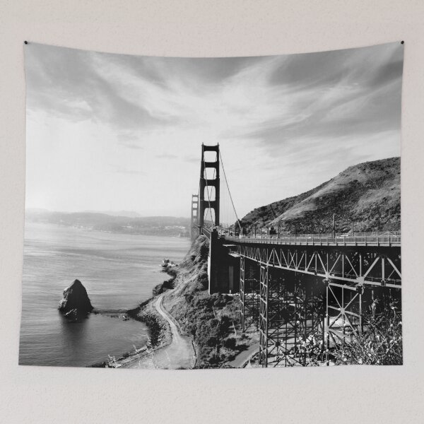 Item preview, Golden Gate Bridge Black and White, San Francisco, California designed and sold by naturecdesigns.