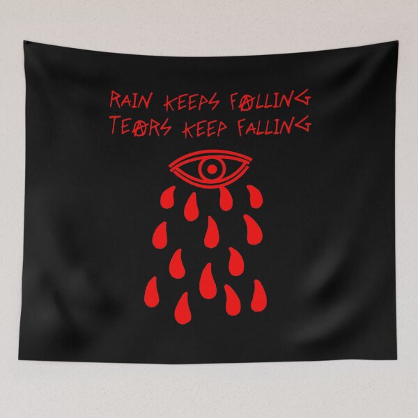 Item preview, Rain Keeps Falling (Red) designed and sold by Graograman.