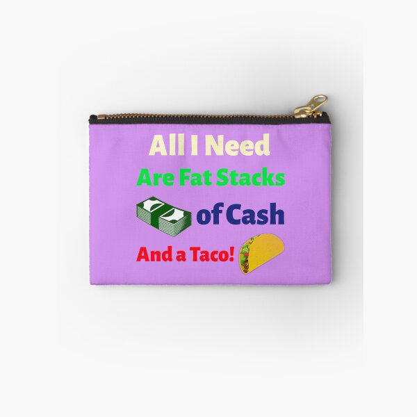 Aperçu de l'œuvre De grosses piles d'argent et un taco créée et vendue par LeftFieldFunny.