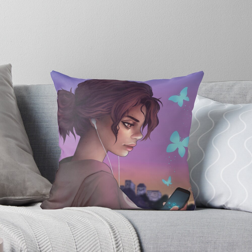 Item preview, Throw Pillow designed and sold by MeeshellART.
