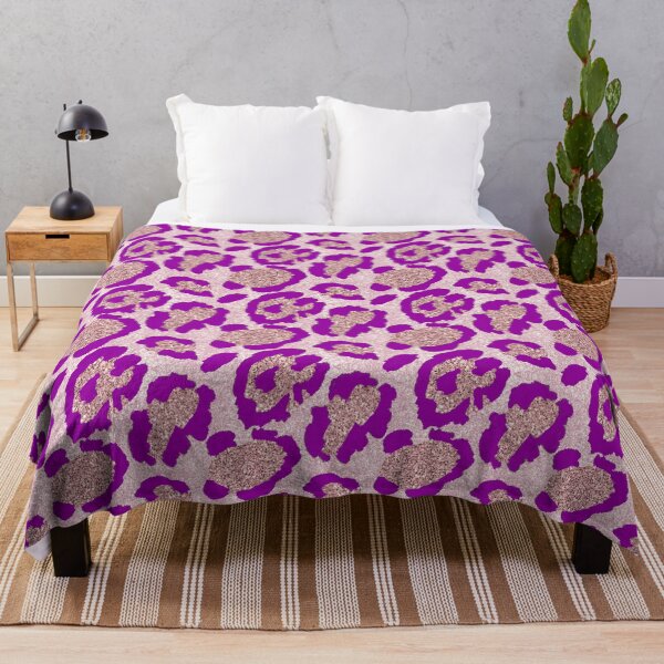 Item preview, Purple And Gold Leopard Spots designed and sold by virilamissa.