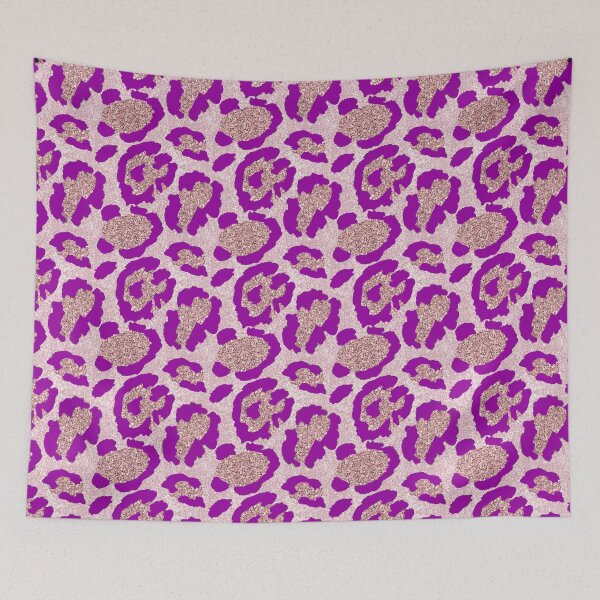 Item preview, Purple And Gold Leopard Spots designed and sold by virilamissa.