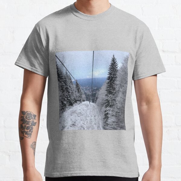 Winter on the ski slope Classic T-Shirt