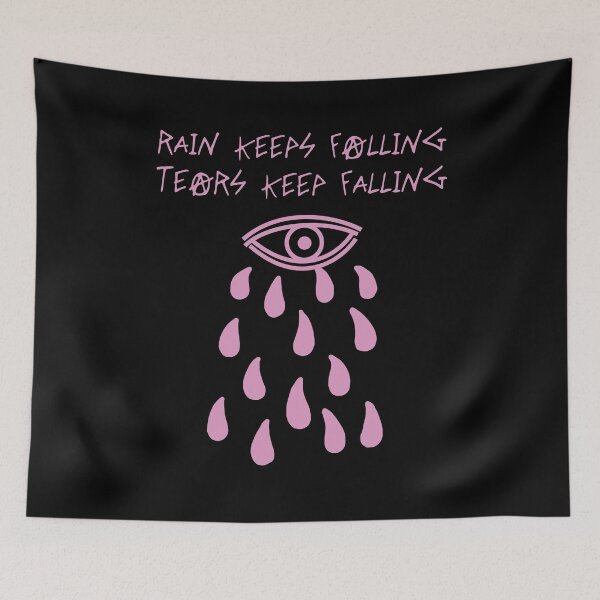 Item preview, Rain Keeps Falling (Pink) designed and sold by Graograman.