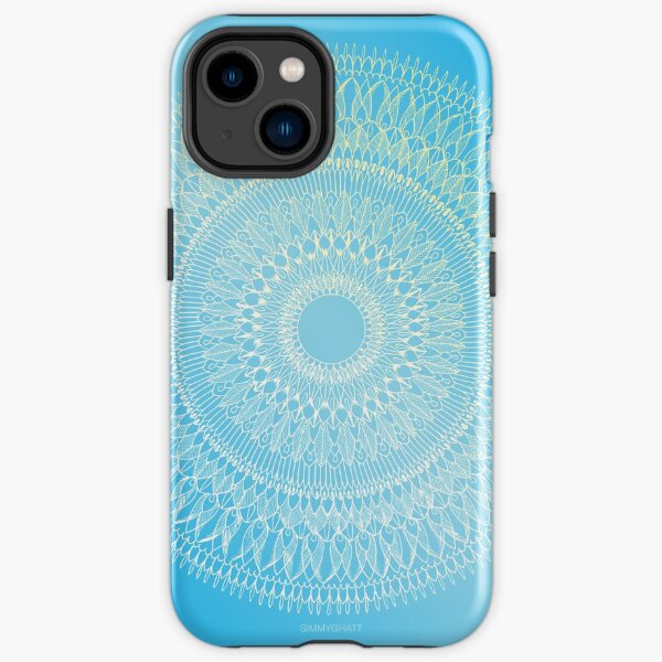 Tokyo Mandala | Sky Blue Gradient - By SimmyGhatt iPhone Tough Case