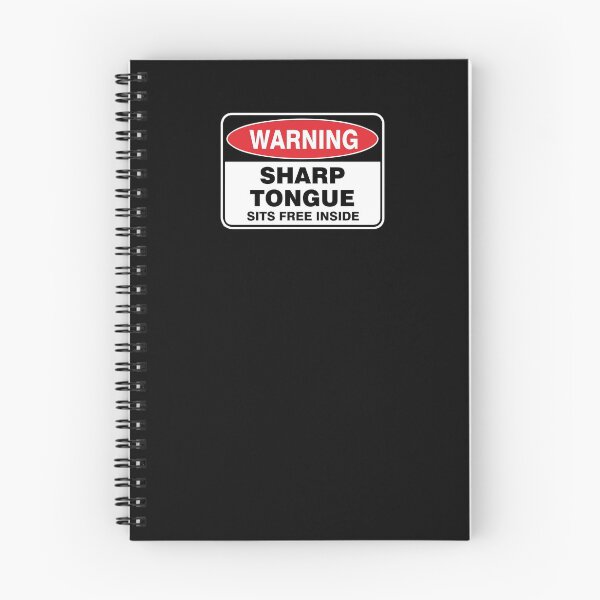 Item preview, Sharp tongue sits free inside warning designed and sold by Ziyodus.