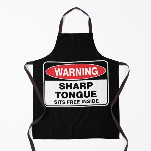 Item preview, Sharp tongue sits free inside warning designed and sold by Ziyodus.