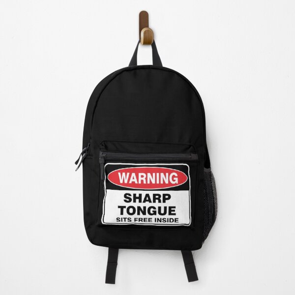 Item preview, Sharp tongue sits free inside warning designed and sold by Ziyodus.
