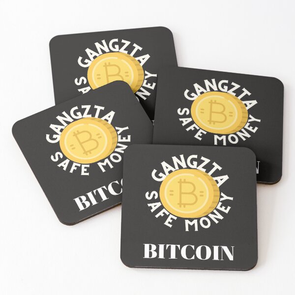 Item preview, BITCOIN, CRYPTO, GANGSTA, SAFE MONEY, DIGITAL MONEY, designed and sold by R B Chrystal.