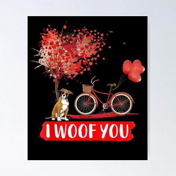 Artikelvorschau, Ich Woof Sie Boxer Hund Valentine Geschenke entworfen und verkauft von shirleyfinley.