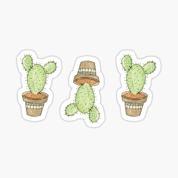  Mini  Cactus  Stickers Redbubble