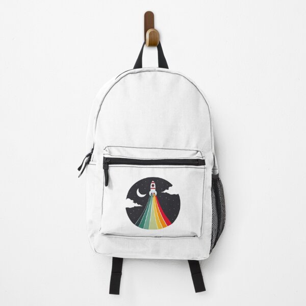 Item preview, Space retro rainbow rocket designed and sold by lfdbc.
