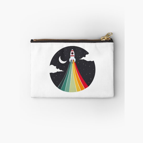 Item preview, Space retro rainbow rocket designed and sold by lfdbc.