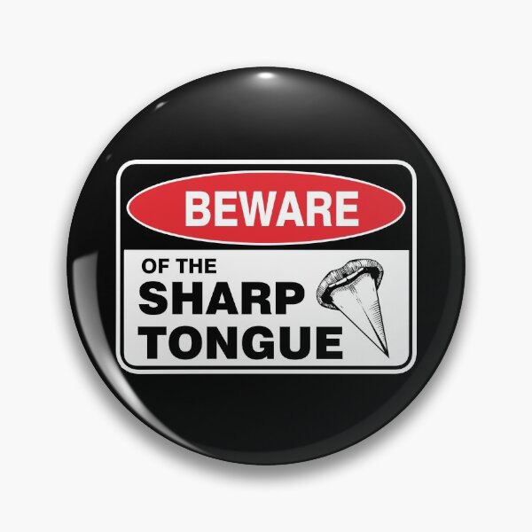 Item preview, Beware of sharp tongue vintage designed and sold by Ziyodus.