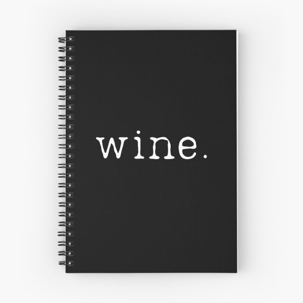 Item preview, Wine. Full stop. White letters on dark background designed and sold by wineandwords.