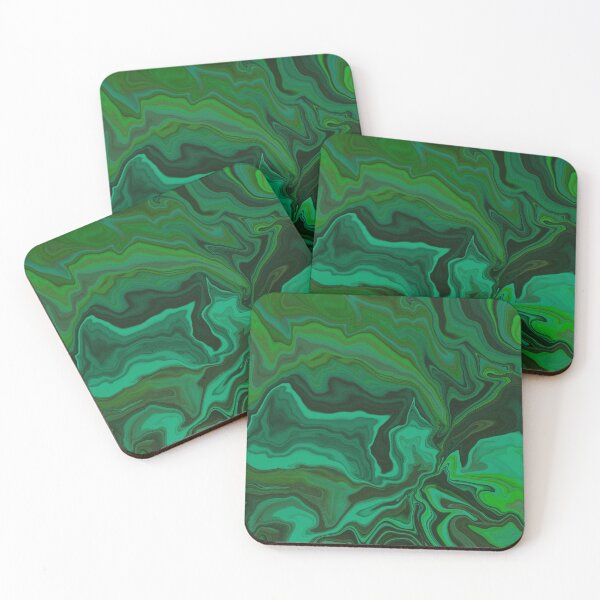 Item preview, Malachite emerald marbling art designed and sold by ashwild.