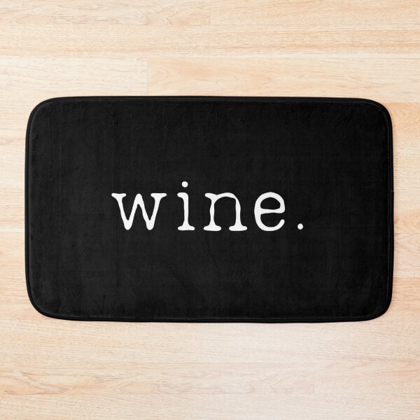 Item preview, Wine. Full stop. White letters on dark background designed and sold by wineandwords.
