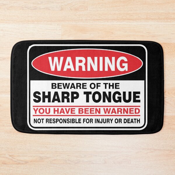 Item preview, Warning! Beware of sharp tongue. designed and sold by Ziyodus.