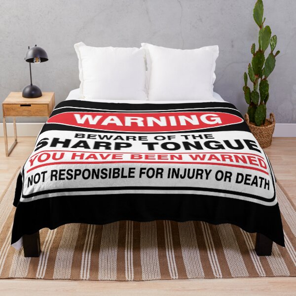 Item preview, Warning! Beware of sharp tongue. designed and sold by Ziyodus.