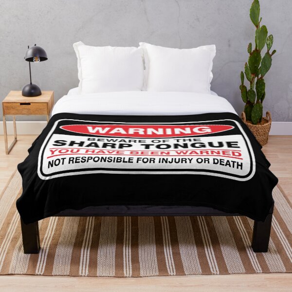 Item preview, Warning! Beware of sharp tongue. designed and sold by Ziyodus.