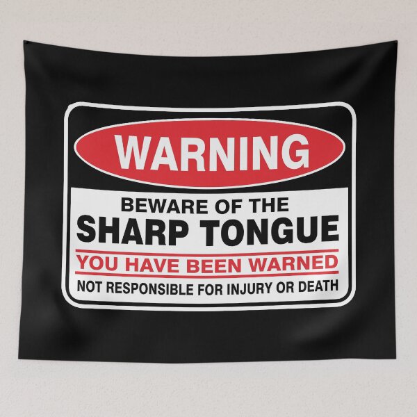 Item preview, Warning! Beware of sharp tongue. designed and sold by Ziyodus.