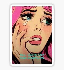 'Is There Somewhere' Popart Print Sticker