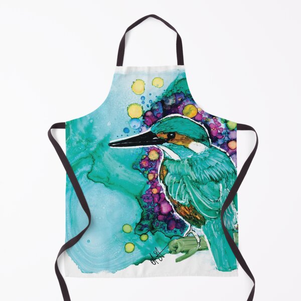 Item preview, Alcohol Ink Kingfisher designed and sold by Clare Symington.