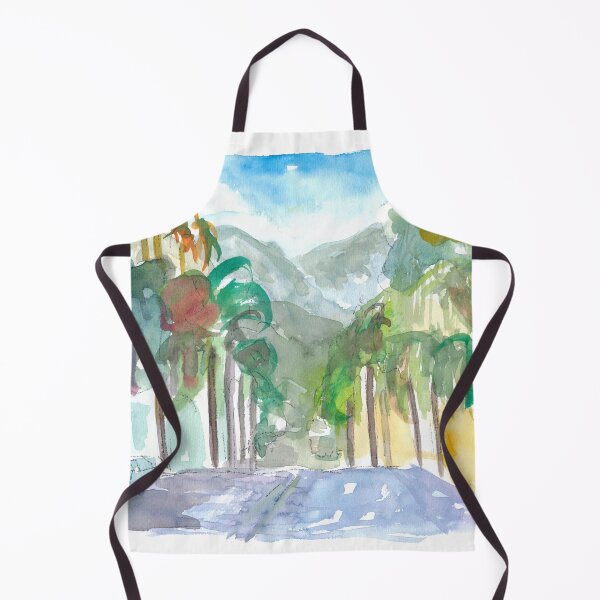 Item preview, Santa Barbara California Street Scene with Palms designed and sold by artshop77.