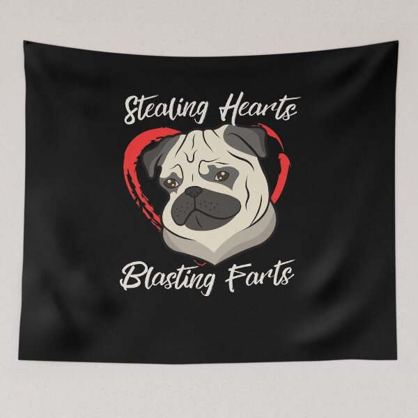 Item preview, Stealing Hearts and Blasting Farts Pug Lover Owner designed and sold by Emerg-Apparel.