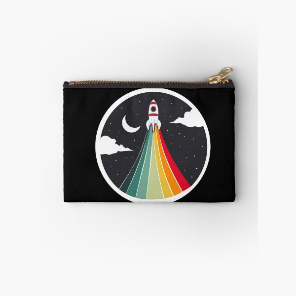 Item preview, Space retro rainbow rocket 2 designed and sold by lfdbc.
