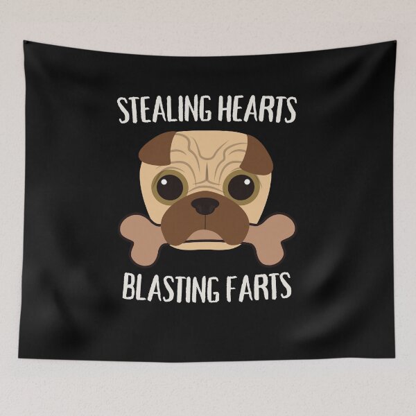 Item preview, Stealing Hearts and Blasting Farts Pug Lover Owner designed and sold by Emerg-Apparel.