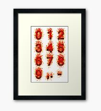 Bloody digits Framed Print