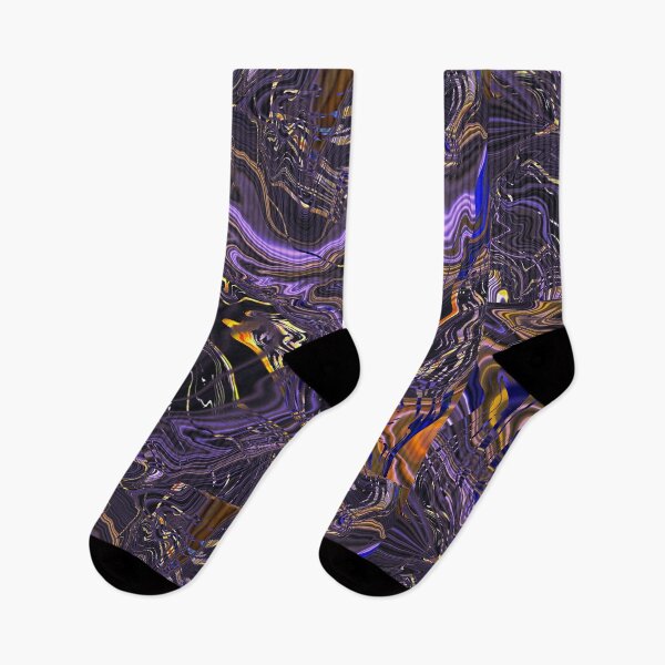 Item preview, Glitch abstract marbling art designed and sold by ashwild.