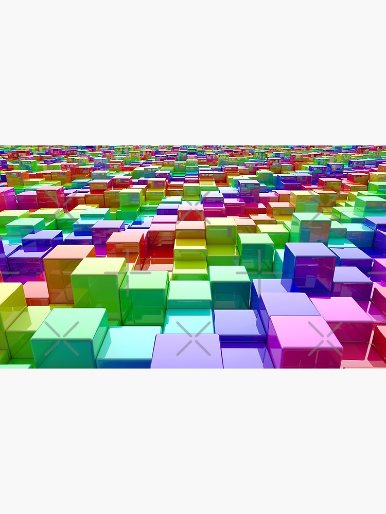Rainbow Cubes by GaiaDC