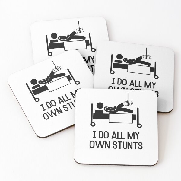 Item preview, I Do All My Own Stunts Get Well Soon Gift Injury designed and sold by Emerg-Apparel.