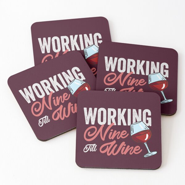 Item preview, Working Nine Till Wine designed and sold by GeeksUnique.