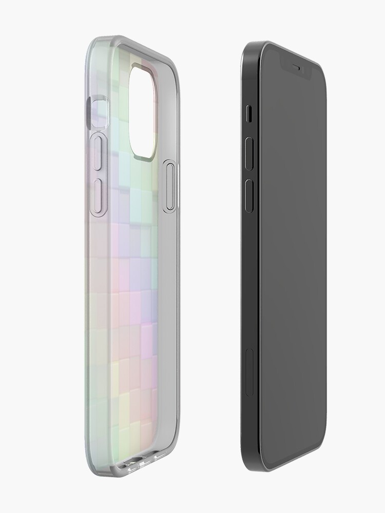 Alternate view of Rainbow Cubes iPhone Case