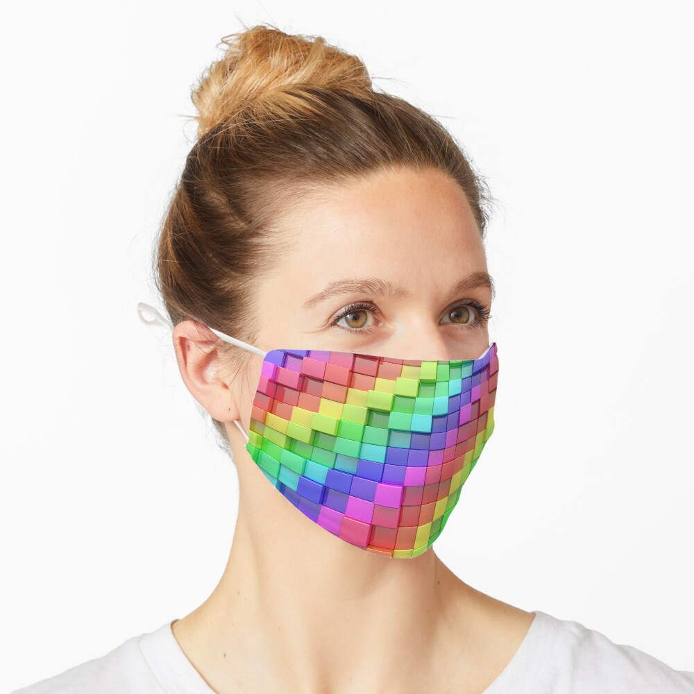 Rainbow Cubes Mask